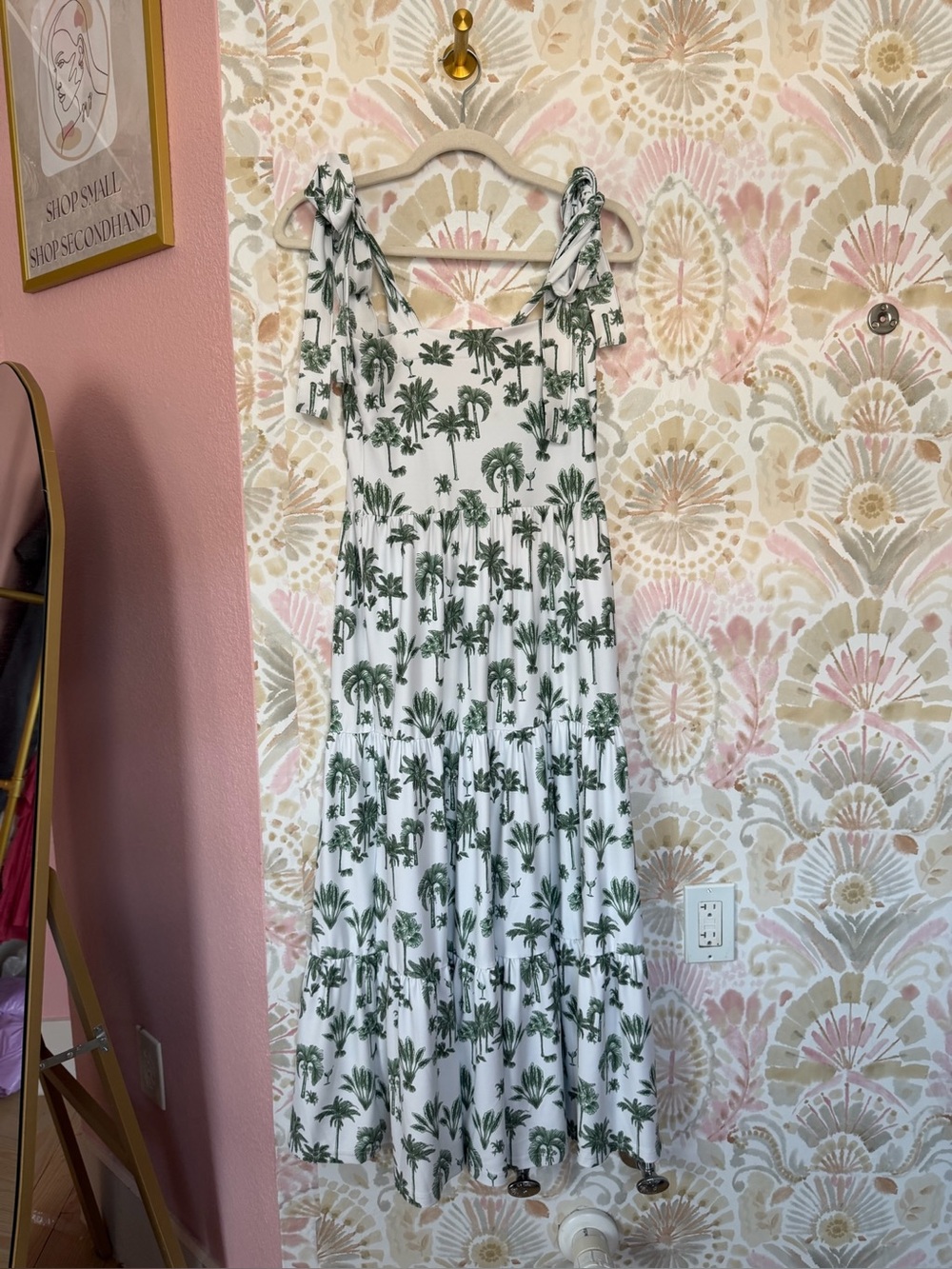 NEW NWT Smith & Quinn Sage Stretch Dress in Palmtini Palm Tree Print Size XS